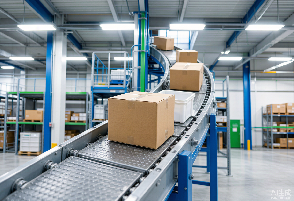 Powered spiral conveyor system moving cartons and totes between warehouse levels